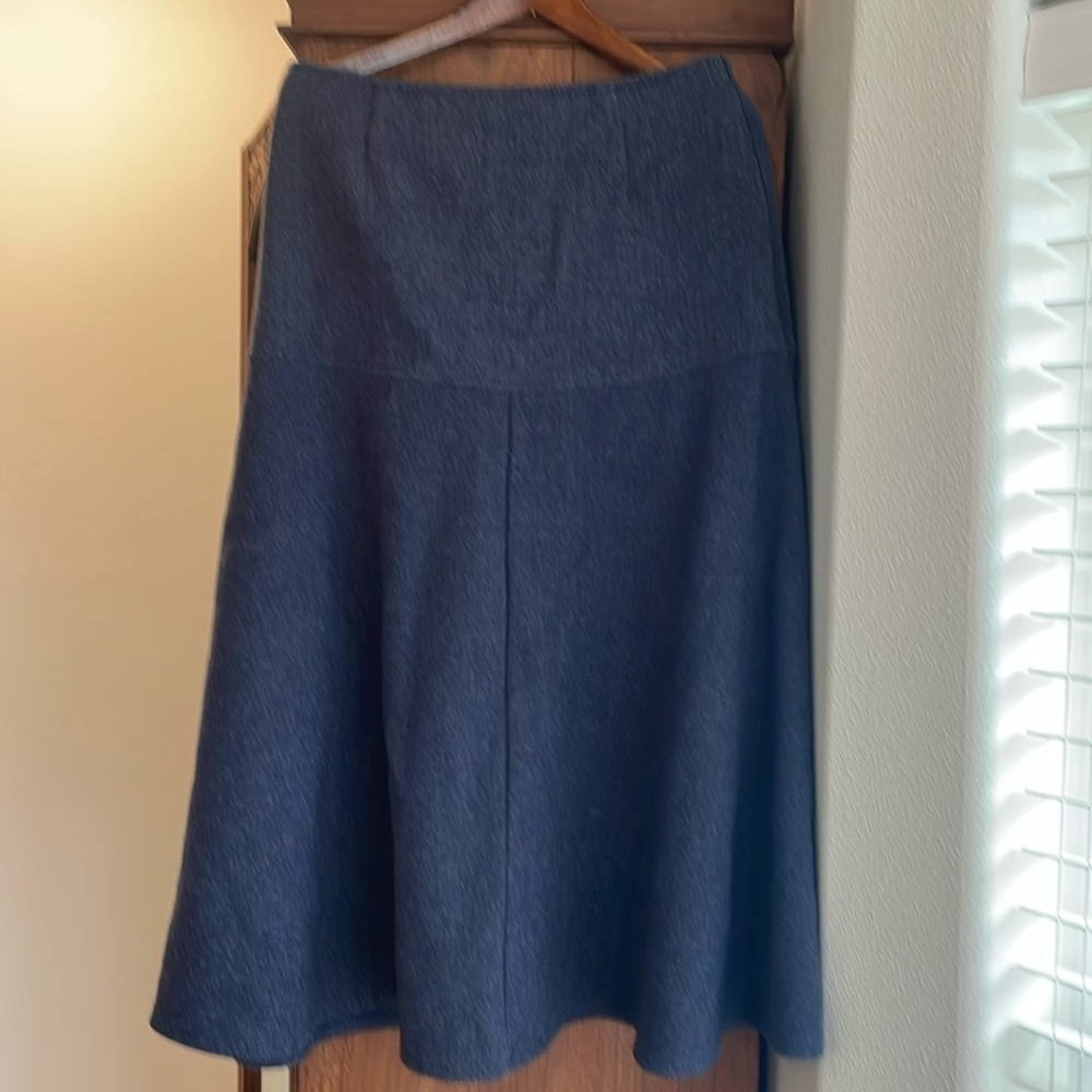 GUC OGL heathered blue cashmere like skirt medium